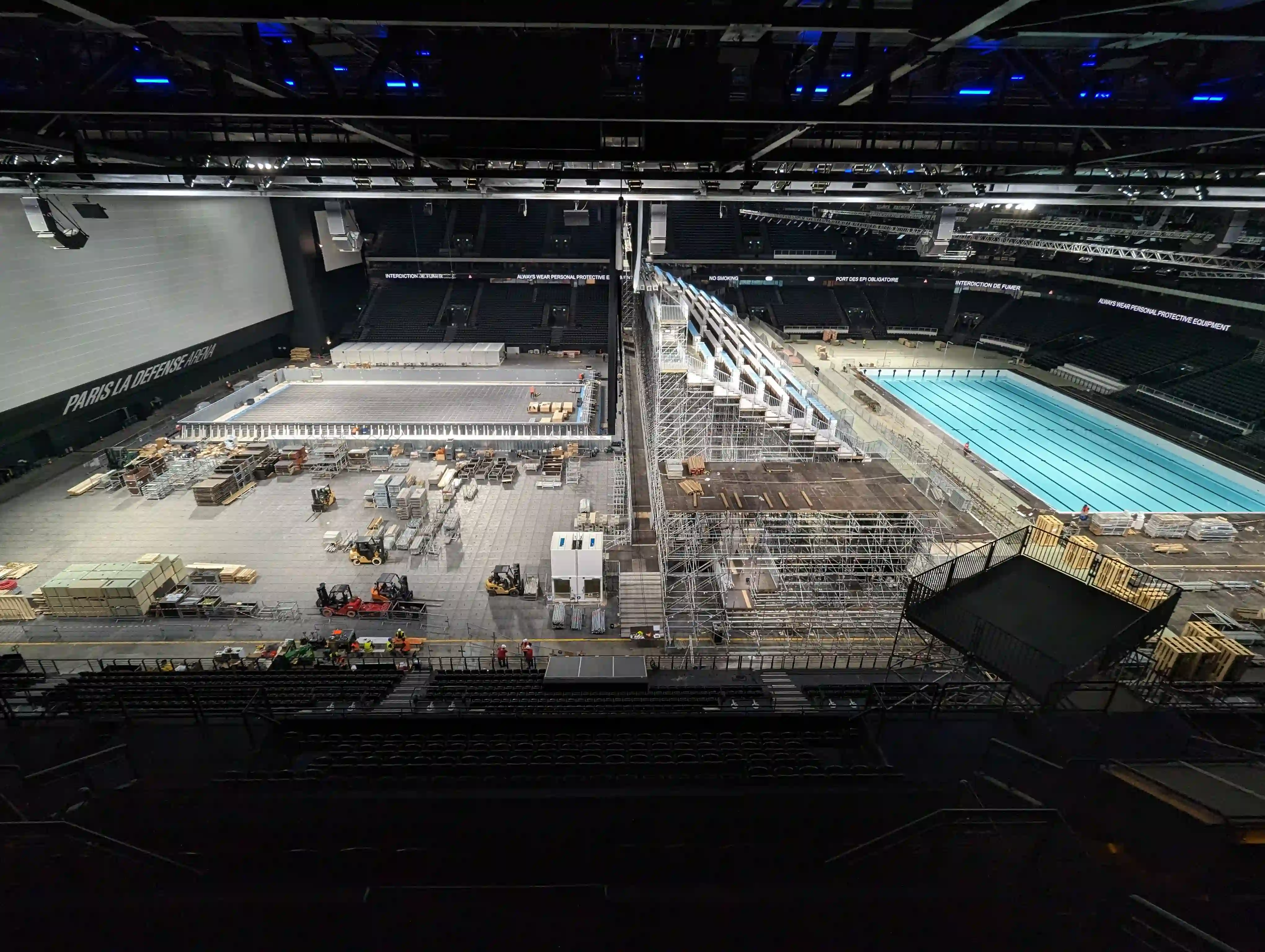 Montage des infrastructures Paris 2024